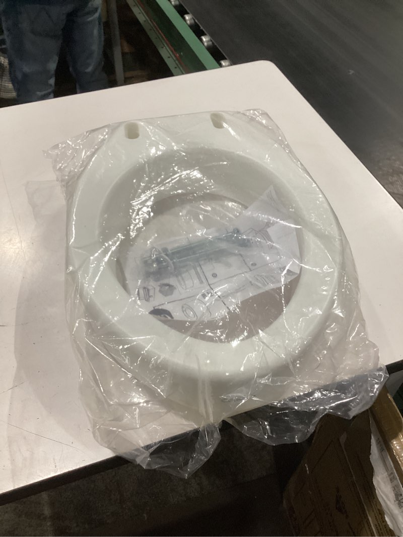 Condition photo showing New/Like New for carex toilet seat riser, elongated raised toilet seat adds 3.5 inches to toilet height, for assistance bending or sitting, 300 pound weight capacity toilet riser