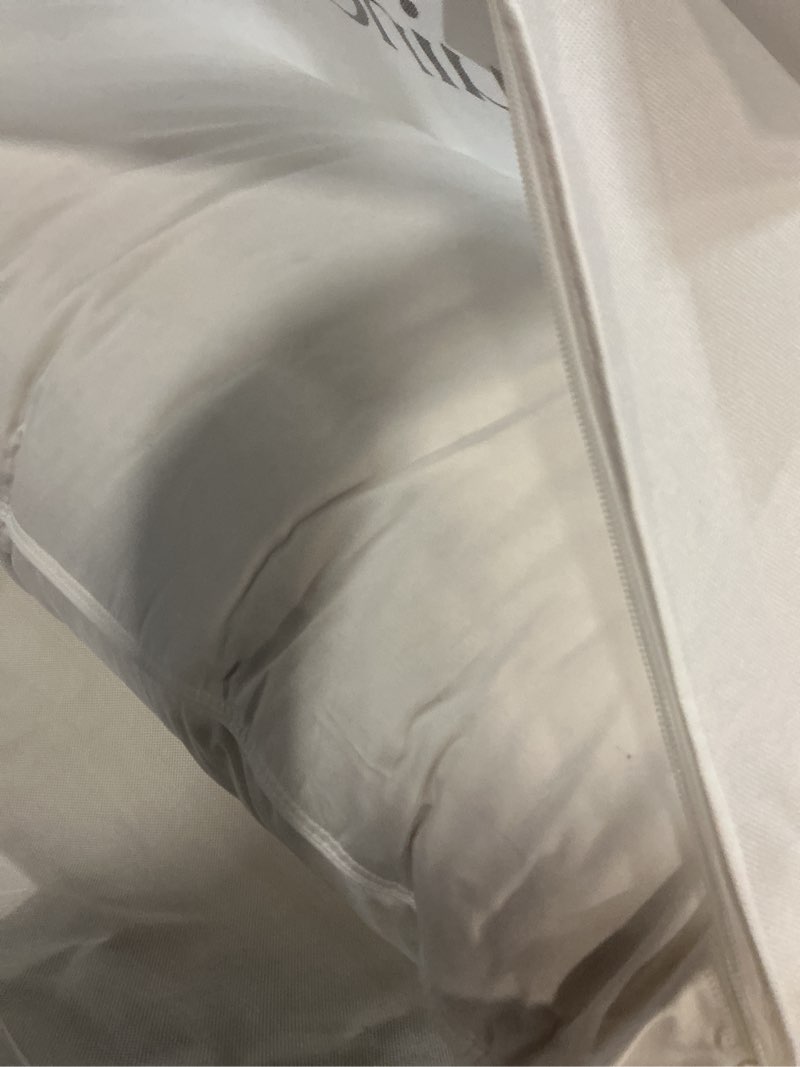 Condition photo showing New/Like New for quince luxe goose down pillow king medium/firm