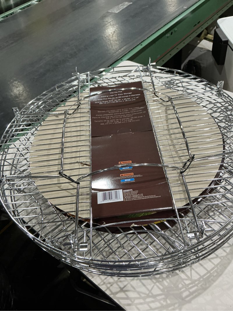 Condition photo showing New/Like New for mr. bar-b-q 08600yfs large round cooking grate with folding legs, silver