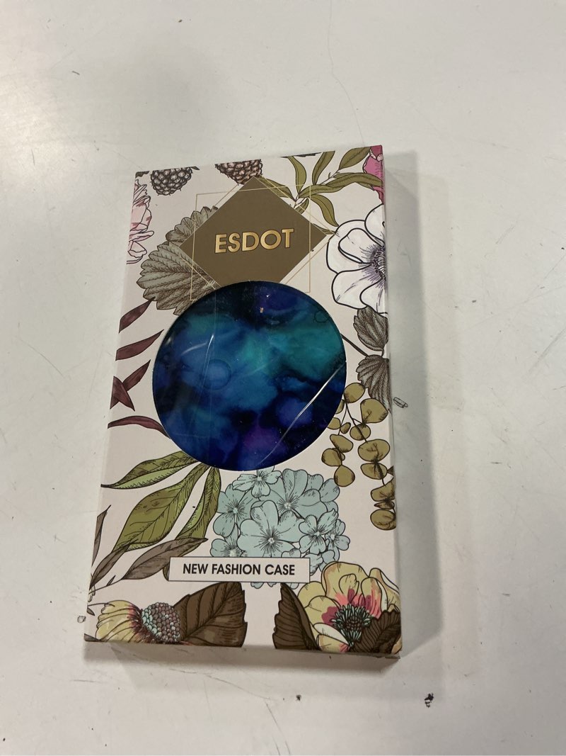 Condition photo showing New/Like New for esdot for iphone 15+ plus case with built-in screen protector,ultimate durable cover with fashionable designs for women girls,protective phone case 6.7" opal marble purple opal marble purple iphone 15+ plus 6.7"-(l)
