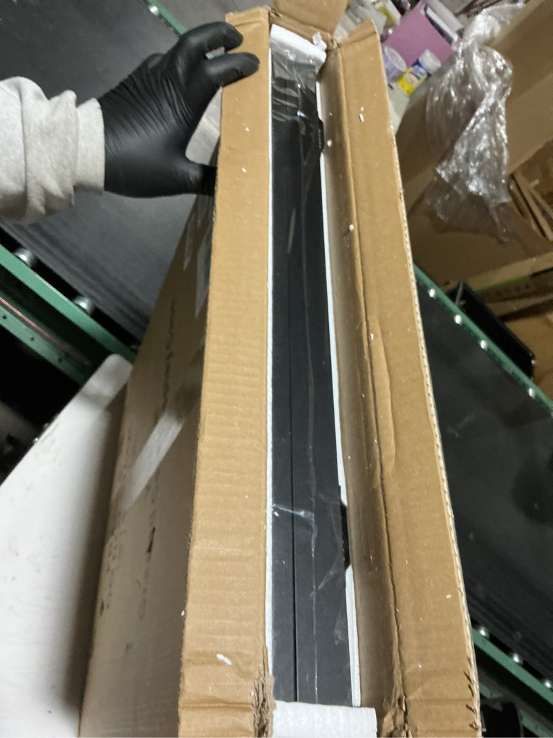 Condition photo showing New/Like New for 35 Graded Sports Card Display Case - Baseball Card Display Frame with UV Protection Clear View Lockable Wall Cabinet for Basketball Collectible Trading Card Black Finish 35 Card - Black - Vertical