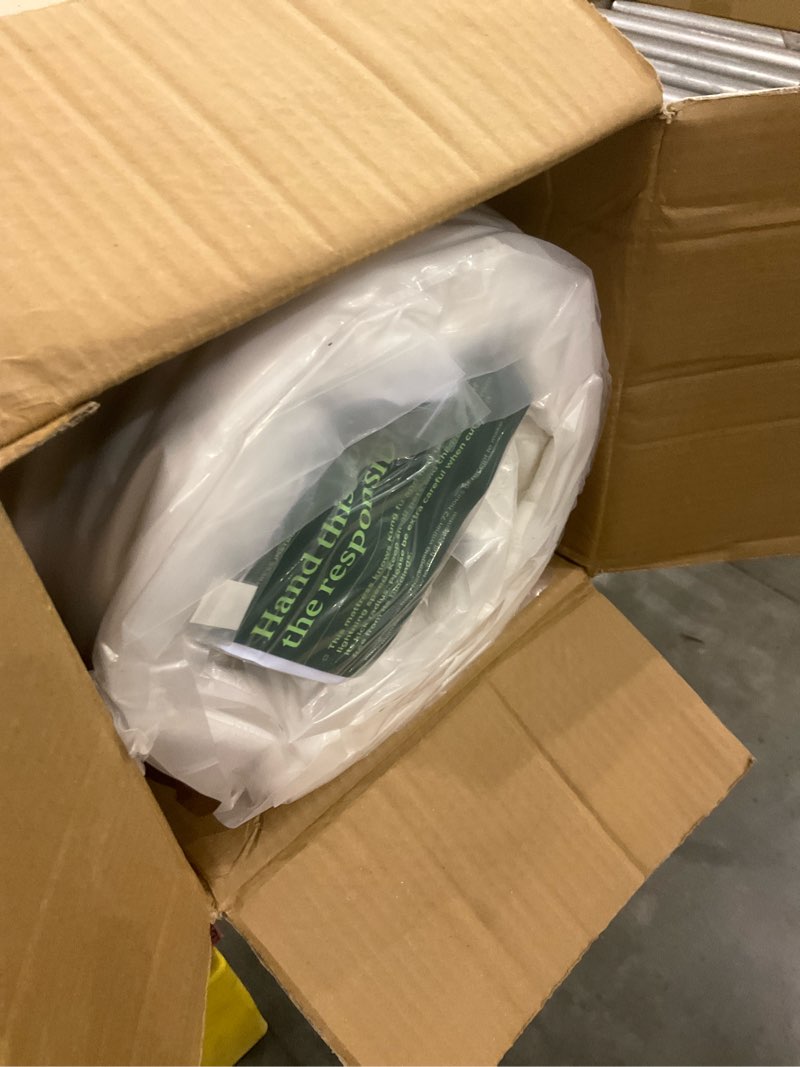 Condition photo showing New/Like New for Zinus 8 Inch Foam and Spring Hybrid Mattress [New Version], Twin, Fiberglass Free, Medium Firmness, Durable Support, Certified Safe Foams & Fabric, Mattress in A Box White Twin 8" New Small Box