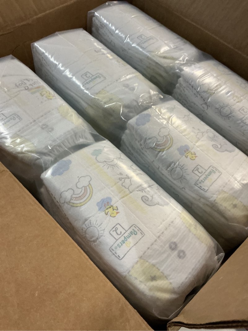 Condition photo showing Good Condition for pampers swaddlers diapers, size 2 (10-22 lbs), 186 count, absorbent, keeps baby dry and comfortable, skin safe disposable baby diaper (packaging may vary) size 2 186