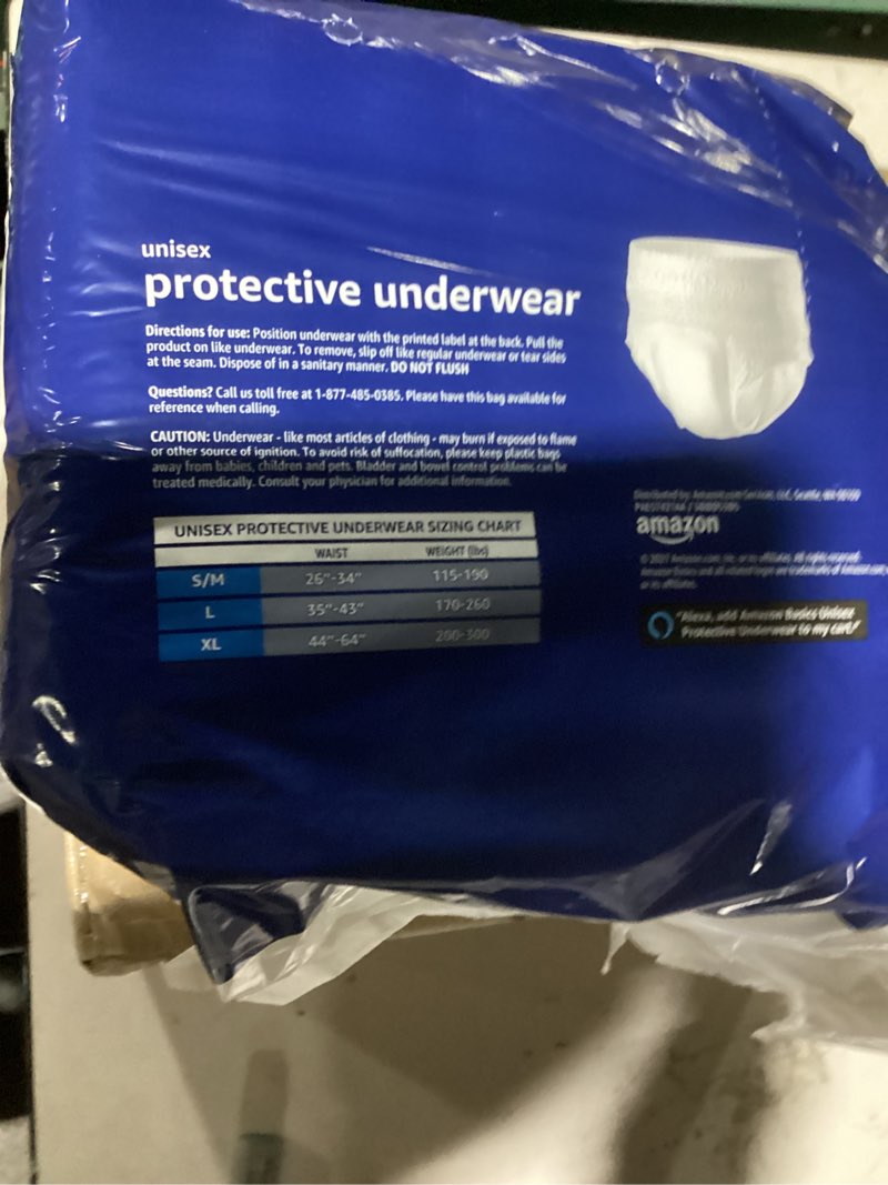 Condition photo showing Good Condition for amazon basics unisex protective underwear, overnight absorbency, extra large, 12 count, (1 pack of 12)
