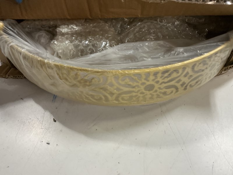Condition photo showing New/Like New for wenqik gold wedding cake stand 16 inch metal round cake stands dessert display cupcake stands plates for wedding birthday party celebration classic gold 16 inch