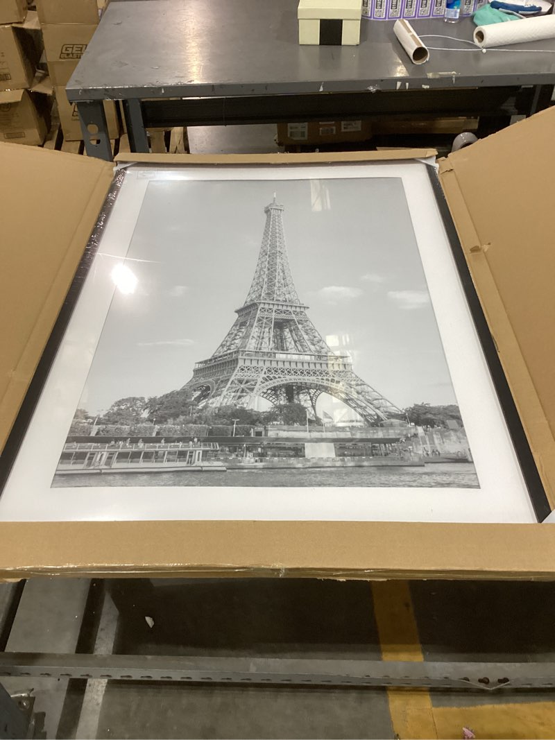 Condition photo showing New/Like New for upsimples 24x36 poster frame, display pictures 20x30 with mat or 24 x 36 without, wall hanging picture frames, black, 1 pack black 24x36