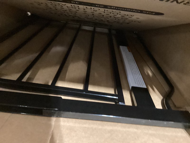 Condition photo showing As Is for regalo safety 29-49" easy step extra wide baby gate for doorways & bottom of stairs, pressure mounte