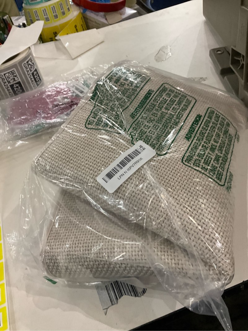 Condition photo showing New/Like New for Kitchen Mats for Floor, Super Absorbent Kitchen Rugs Non Slip Washable, Soft Imitation Linen Braided Kitchen Runner Rug, Standing Mat Kitchens Sink Mat, Easy to Clean, Beige 17x47 17"x47" A- Beige