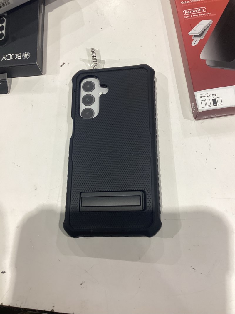 Condition photo showing Good Condition for onn rugged phone case with kickstand for samsung galaxy a17 5g - black