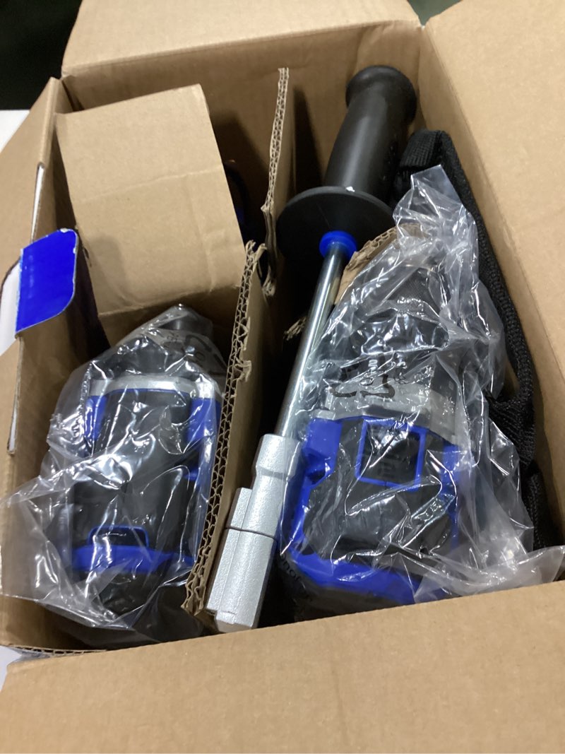 Condition photo showing As Is for kobalt 24v max brushless 2-tool combo kit