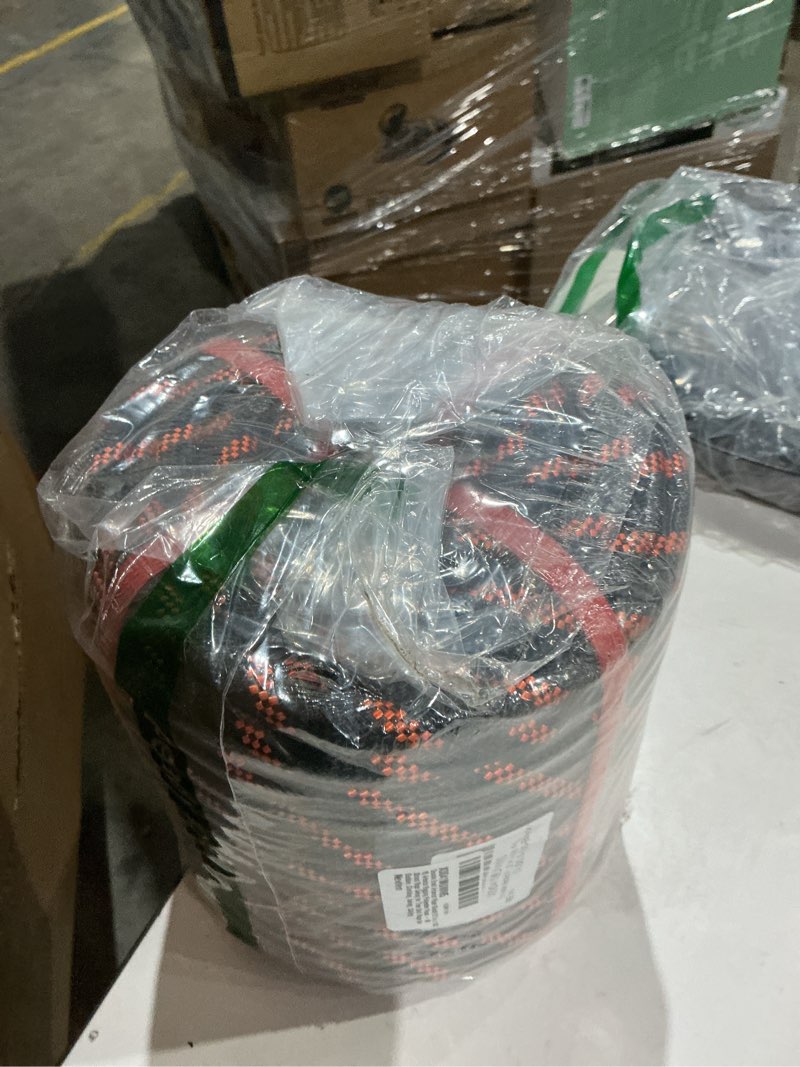Condition photo showing Good Condition for 1/2 inch arborist rigging rope (150 ft) - black double braid polyester tree rope & bull rope, heavy duty pulling line - 48 strand high tensile strength black 1/2 in x 150 ft