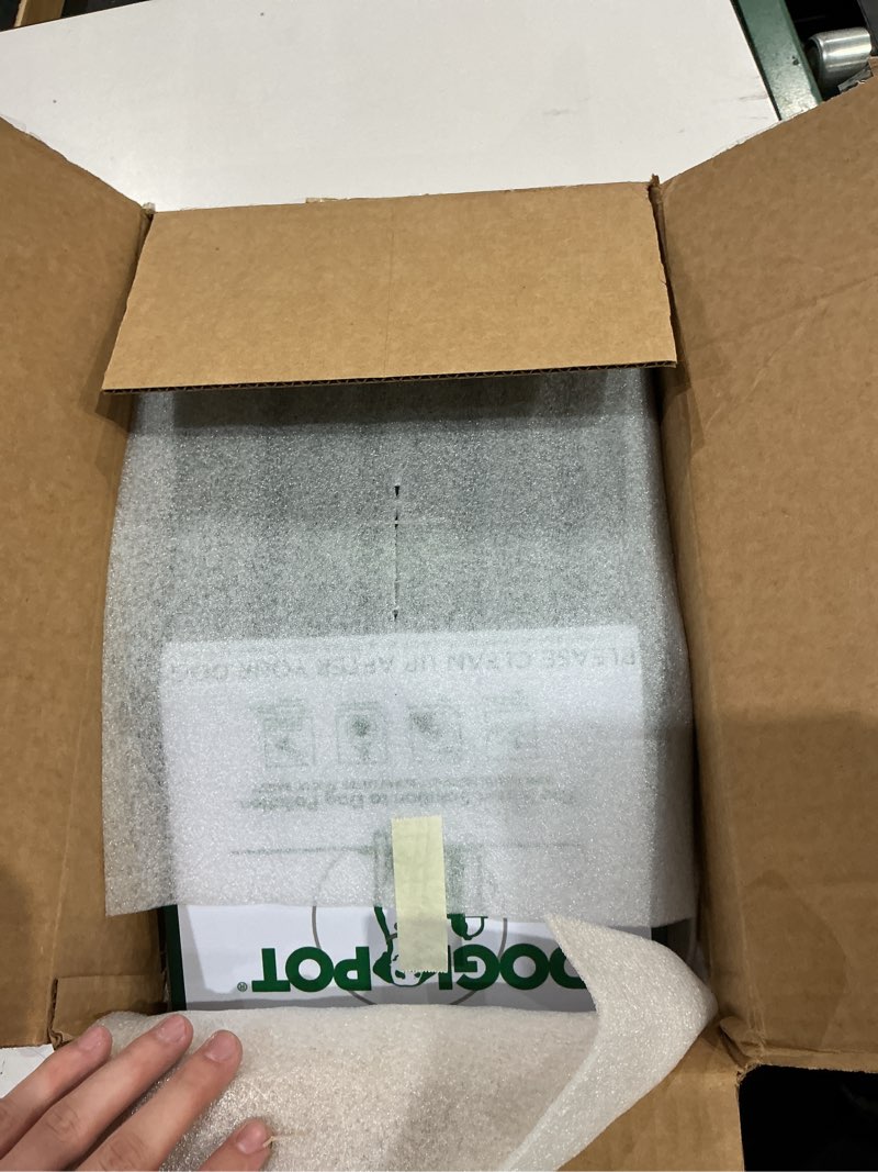 Condition photo showing New/Like New for dogipot 1002-2 junior bag dispenser with litter bag rolls, aluminum, forest green