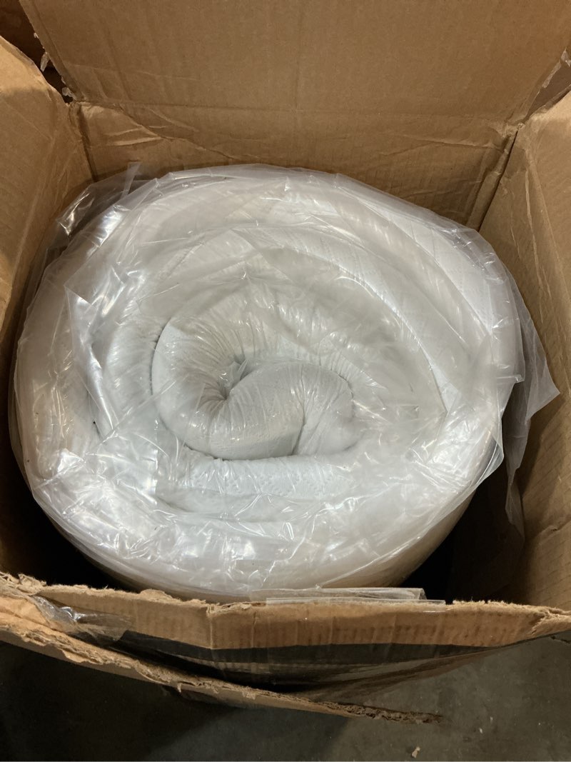 Condition photo showing New/Like New for fdw | 5 inch full mattress | medium firm | gel memory foam mattress | white | bed in a box, certipur-us certified | pressure relief, cooling ventilated foam | washable removable cover white full 5 in
