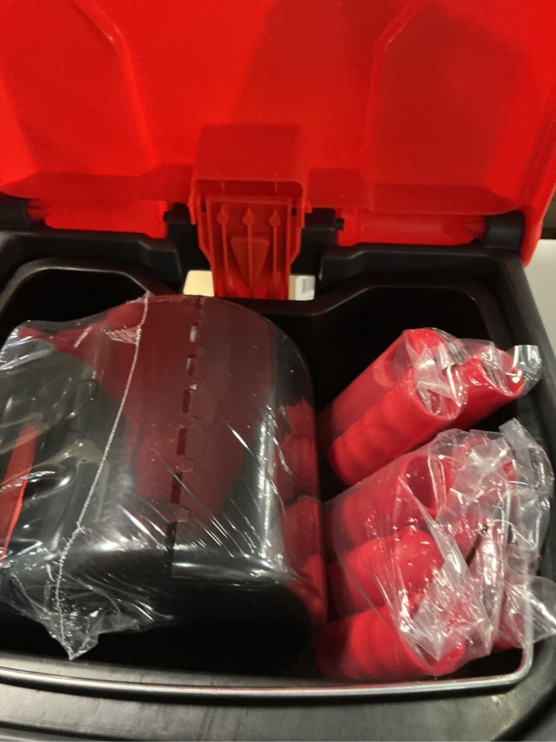 Condition photo showing New/Like New for dog pooper scooper set,dog poop tray and rake set for large & small dogs dog pet waste tool 15 litre step dog poop trash can outside w/removable inner bucket with 20 waste bags
