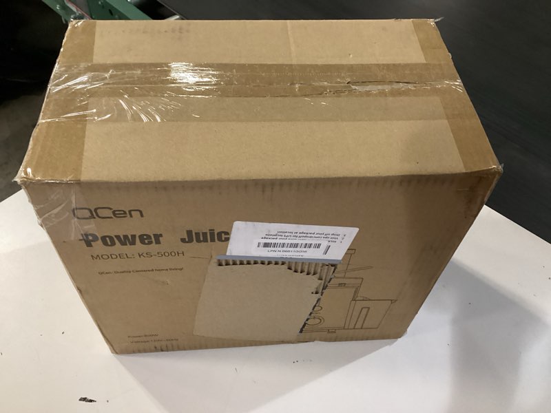 Condition photo showing New/Like New for qcen juicer machine, 800w centrifugal juicer extractor with wide mouth 3” feed chute for fruit vegetable, easy to clean, stainless steel, bpa-free (black) 800w black