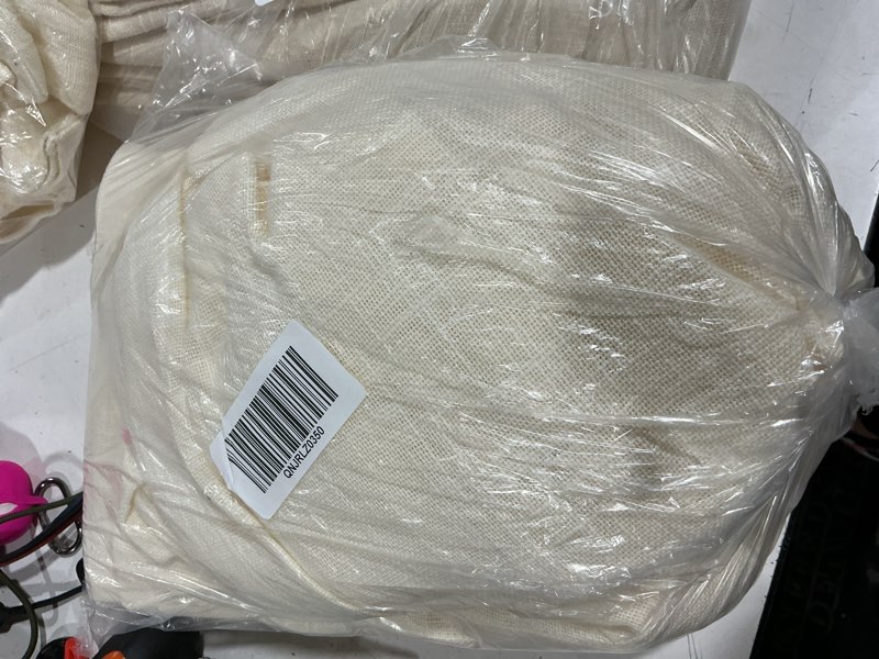 Condition photo showing As Is for linen true blackout curtain (2 pieces)