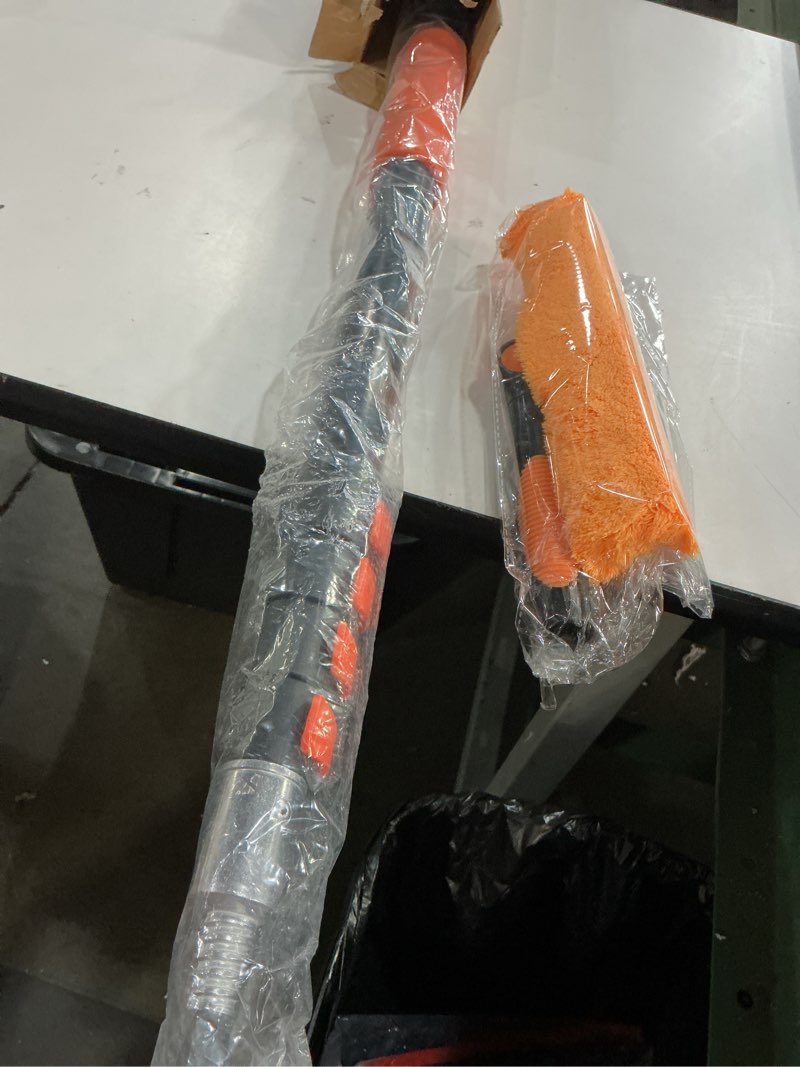 Condition photo showing Good Condition for Similar Telescoping Extension Pole, Reach to 20FT Telescoping Pole Multi-Purpose 3-12FT Lightweight, Sturdy with Universal Twist-on Metal Tip Extendable for Dusting Painting Window Cleaning