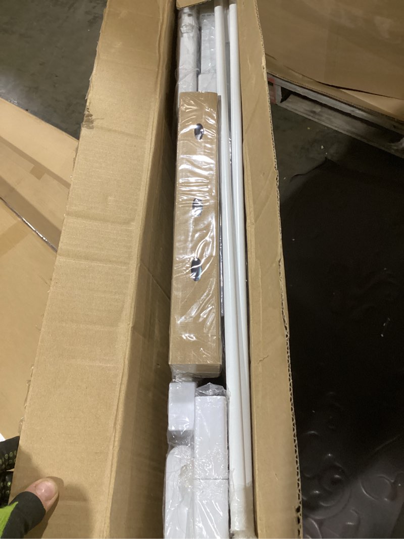 Condition photo showing New/Like New for waowao clear acrylic baby gate for stairs modern design acrylic auto close pet gate, 57.87-66.14" wide safety baby gate for doorways,white clear dog gates indoor, hallways,kitchen white 57.87-66.14"