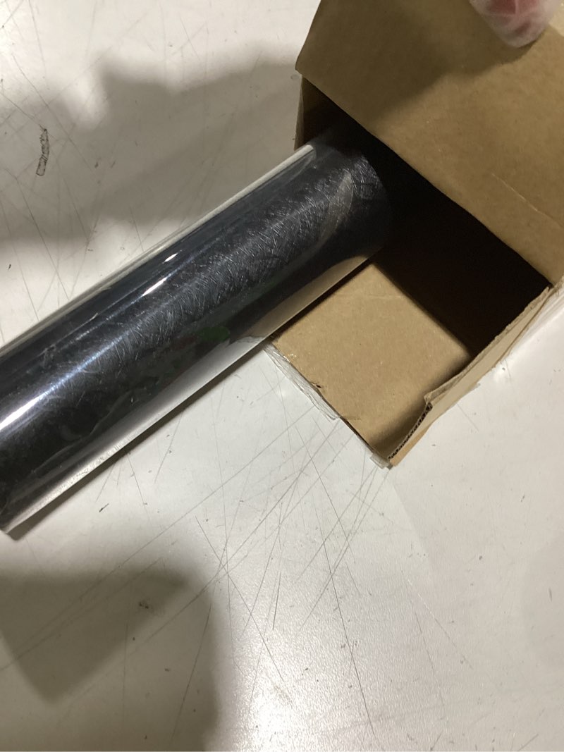 Condition photo showing Good Condition for Abyssaly 23.6" x 118" Black Silk Wallpaper Peel and Stick Embossed Self Adhesive Black Contact Paper Removable Kitchen Vinyl Textured Wall Paper Cabinet Furniture Shelf Liner