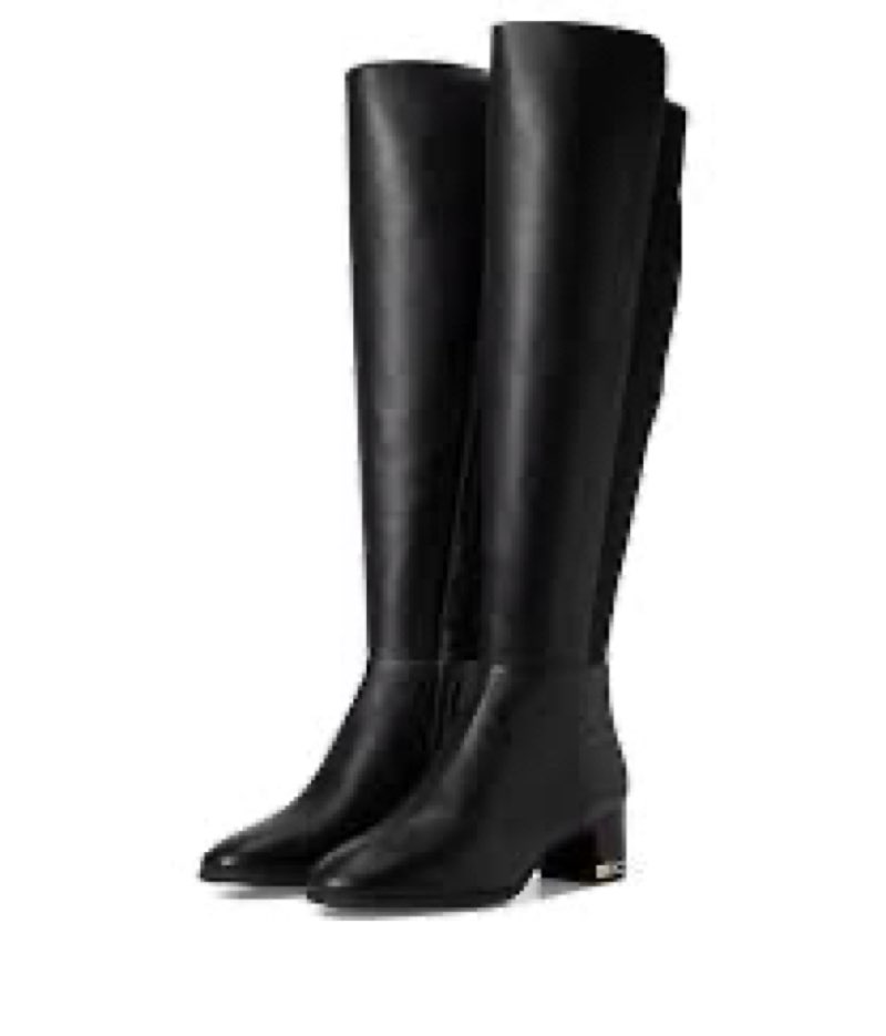 June Flex Boot Leather/Empire Heel Chain Black Size US 8.5 