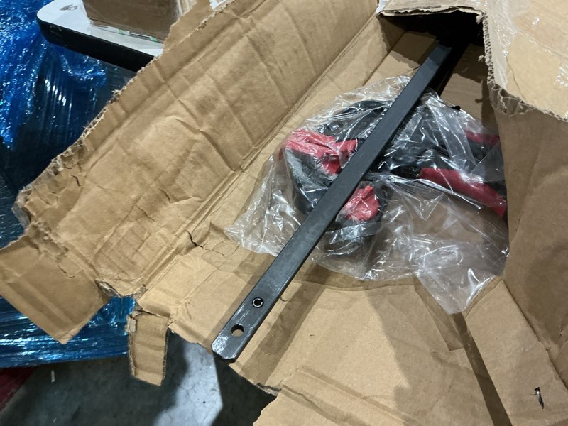 Condition photo showing As Is for 24-inches bar clamps for woodworking 2-pack, quick-release wood clamps,150lb load limit, for diy projects & cabinet installation