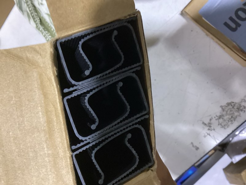Condition photo showing Good Condition for yecaye 6 pack cable management, cord organizer, cable organizer, adhesive mount cord organizer for desk, no-drill desk wire management for home office, baby proofing, black 94in black