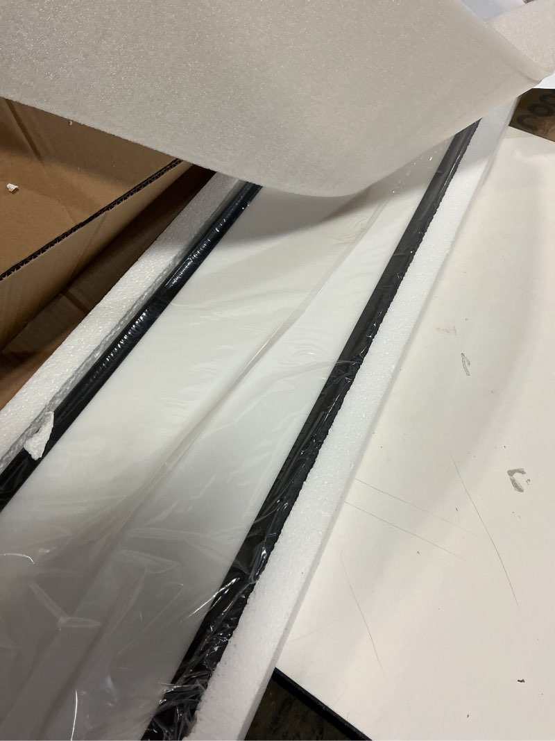 Condition photo showing Good Condition for Ganeed 55.1" High Brightness Linear LED Ceiling Lamp, 60W Dimmable Low Profile Flush Mount LED Flat Panel Long Ceiling Light Fixture for Kitchen Office Laundry Shop, Black Dimmable/55.1 Inch/Black