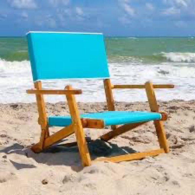 Folding beach chair 