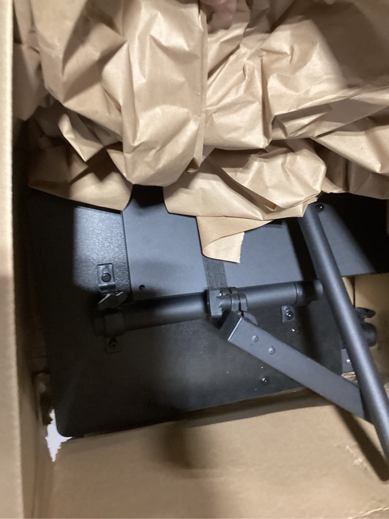 Condition photo showing As Is for 2 Shelves Projector Stand Tripod, Mobile Laptop Cart on Wheels Projector Tripod Stand Adjustable Height 45 to 64 Inches, Overbed Table with Wheels, Rolling Laptop Floor Stand for Couch Incomplete 