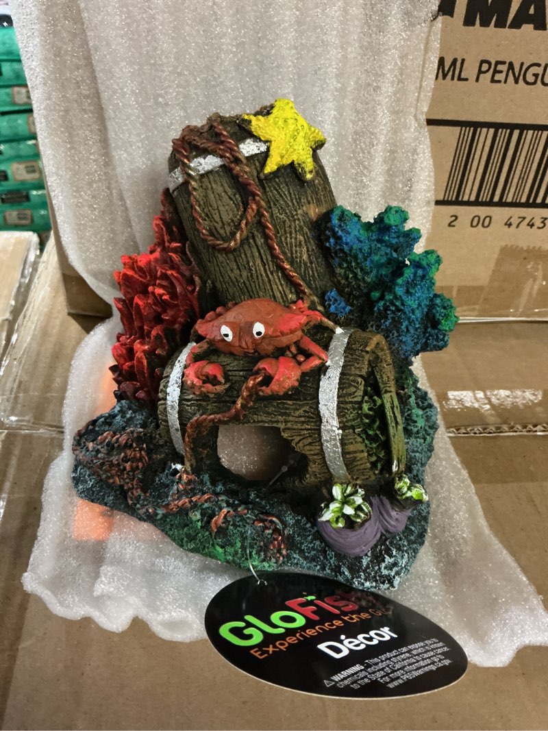 Condition photo showing New/Like New for GloFish TM78021 Aquarium Ornament - Barrels - Extra Large