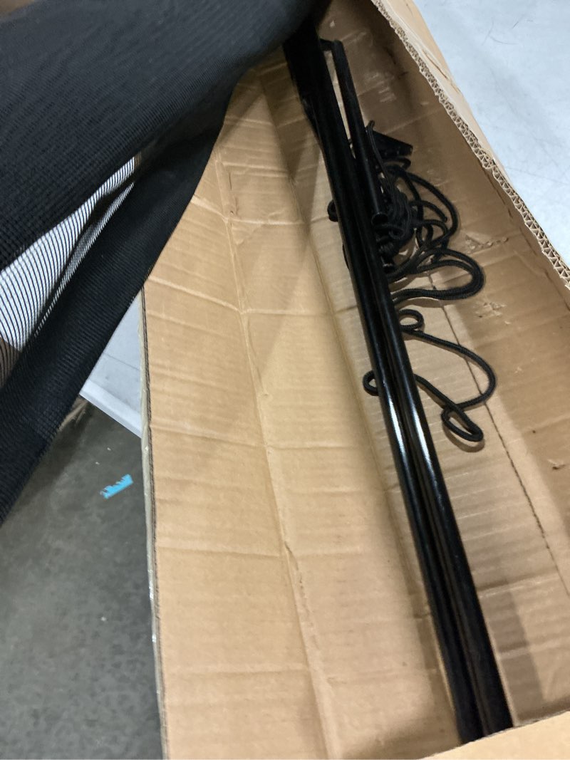 Condition photo showing Good Condition for driveway net for kids safety - lutico 28’ wide 40" tall driveway guard with high visibility reflective tape, driveway net to stop basketballs from rolling into street, easy to install?ebony? ebony 28ft
