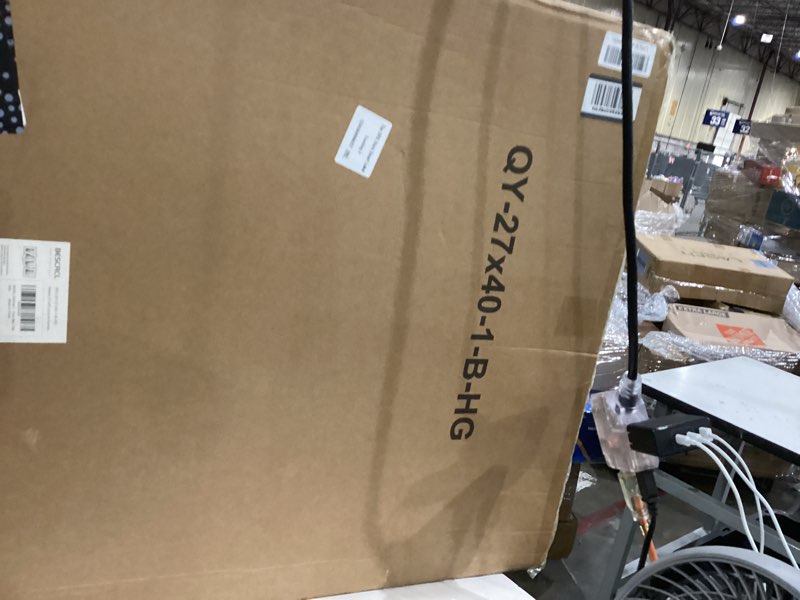 Condition photo showing Good Condition for bescrcl 27x40 poster frame for wall display with hd plexiglas, engineered wood for 27 x 40 picture, black, 1 pack black 27x40
