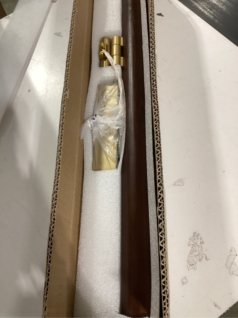 Condition photo showing Good Condition for VitaLink Picture Lights for Wall, Hardwired 27.5" Long Gold Wall Picture Artwork Paintings Display Lighting Swing Arms Wooden Wall Lamp Bathroom Vanity Light Dimmable 5CCT Swing arm: Gold