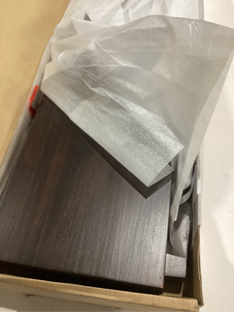 Condition photo showing Good Condition for AZSKY 24 Inch Floating Shelf, 6.7 Inch Deep Floating Shelves for Wall, Hanging Shelf with Invisible Brackets, Deep Shelves for Bathroom, Bedroom, Living Room, White Pine, Set of 2 White 24Inch Set 2