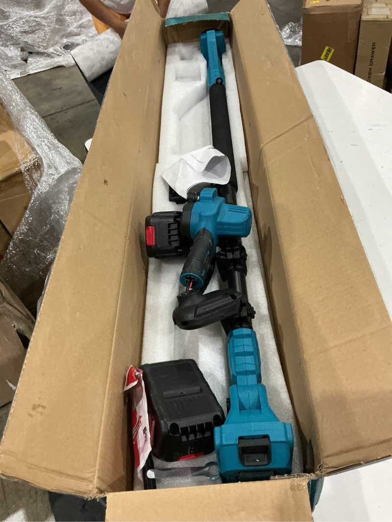 Condition photo showing As Is for 2-in-1 electric pole saws for tree trimming, 6 inch mini chainsaw cordless with extension pole, 21v/4000mah brushless pole saw battery powered tree trimmer 16 ft reach limb branch cutter prune