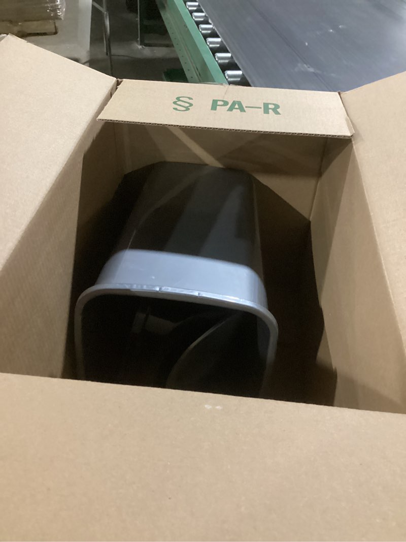 Condition photo showing Good Condition for Superio Small Trash Can with Lid 4.5 Gallon Plastic Swing Top Garbage Can Slim Waste Bin for Under Sink/Cabinet, Laundry Room, Kitchen, Office, Bedroom, Bathroom, College Dorm, 18 Qt, Gray/Black 1 4.5 Gallon