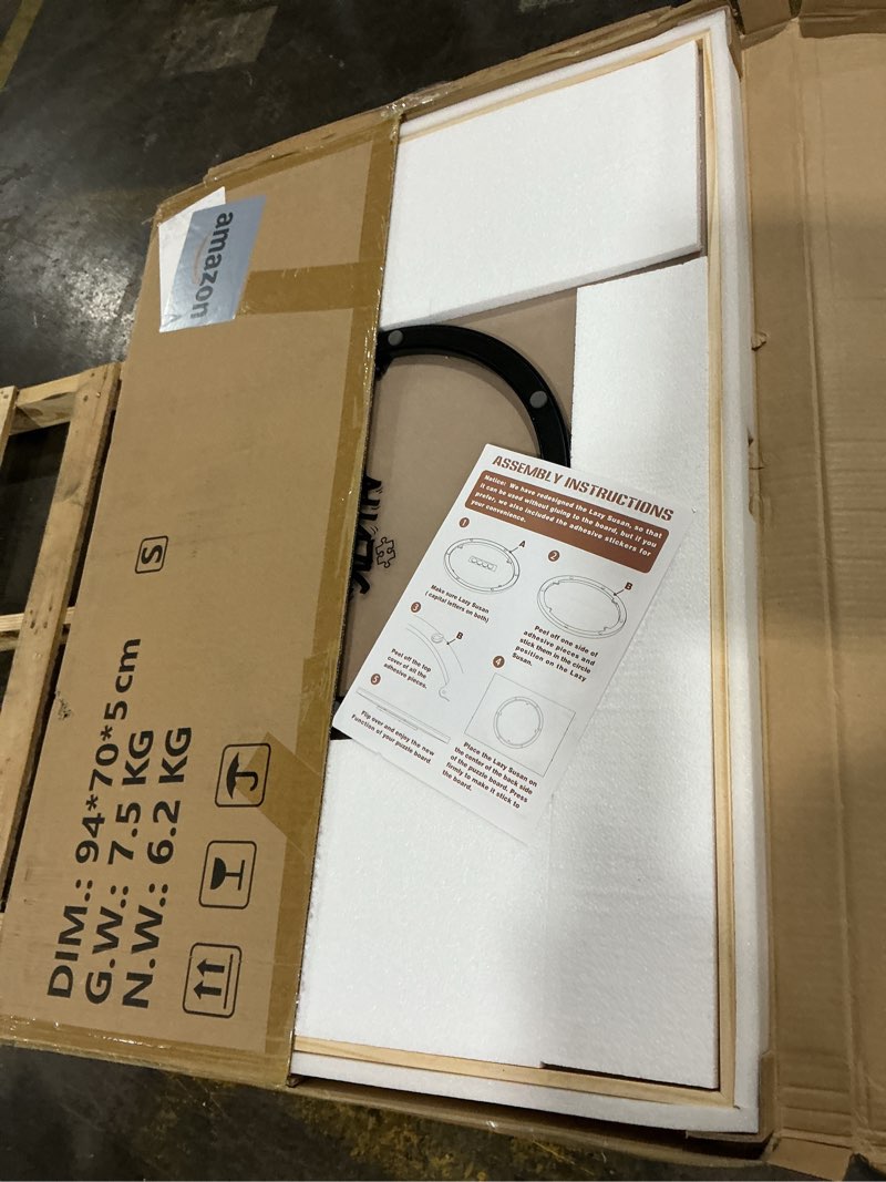 Condition photo showing Good Condition for ALL4JIG 1500 Pieces Rotating Puzzle Board with 6 Drawers and Cover,25"x34"Portable Wooden Jigsaw Puzzle Table for Adults,Lazy Susan Spinning Puzzle Boards Birthday Gift for mom Basic Medium-1500pcs