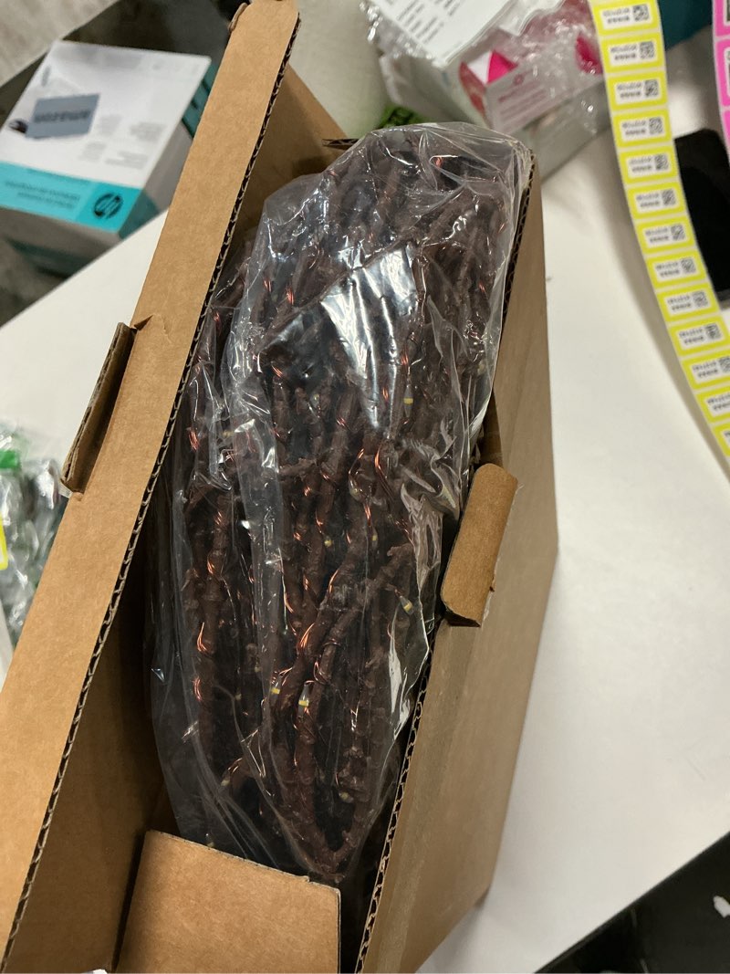 Condition photo showing New/Like New for BAOLITVINE Lighted Branches Brown 32IN 200 Warm White Fairy Lights, Lighted Willow Branches with Timer, Dimmer for Home Bedroom Fireplace Christmas Decoration Inside Outdoor