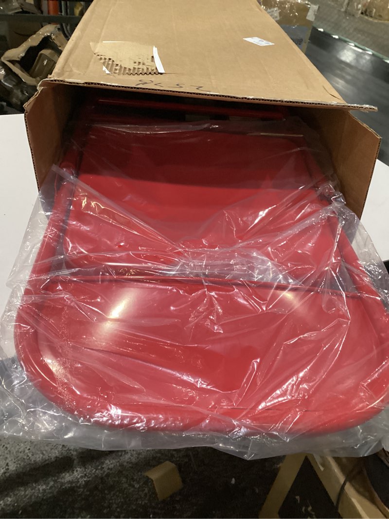 Condition photo showing Good Condition for Flash Furniture 2 Pack HERCULES Series Triple Braced & Double Hinged Red Metal Folding Chair Red Set of 2