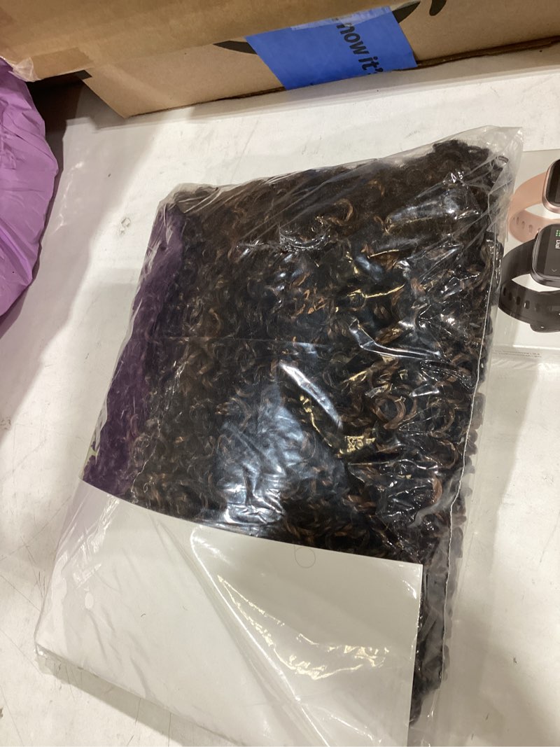Condition photo showing New/Like New for aksice pre-looped yanky twist crochet hair 8 inch 8 packs bohemian passion twist spring mini twist crochet hair for black women boho crochet braids synthetic (#1b/h/30) 8 inch (pack of 8) 1b/h/30