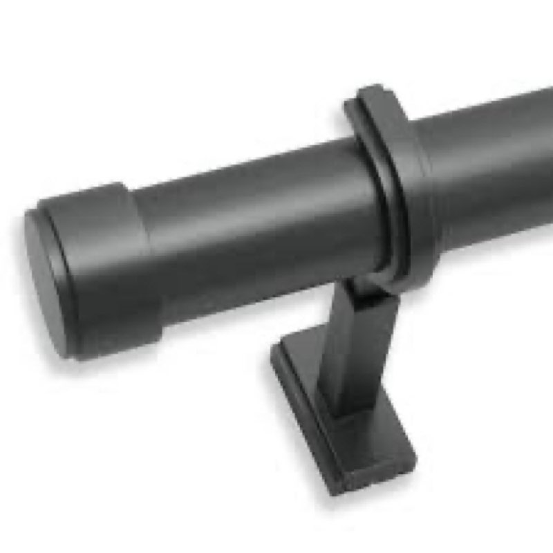 blasthome® non-adjustable luxury curtain rods for windows, 1 ¼” rod set, 11 foot fixed length (three