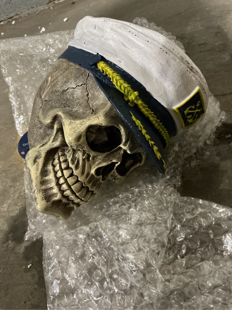 Condition photo showing New/Like New for Captain Skull Aquarium Ornament