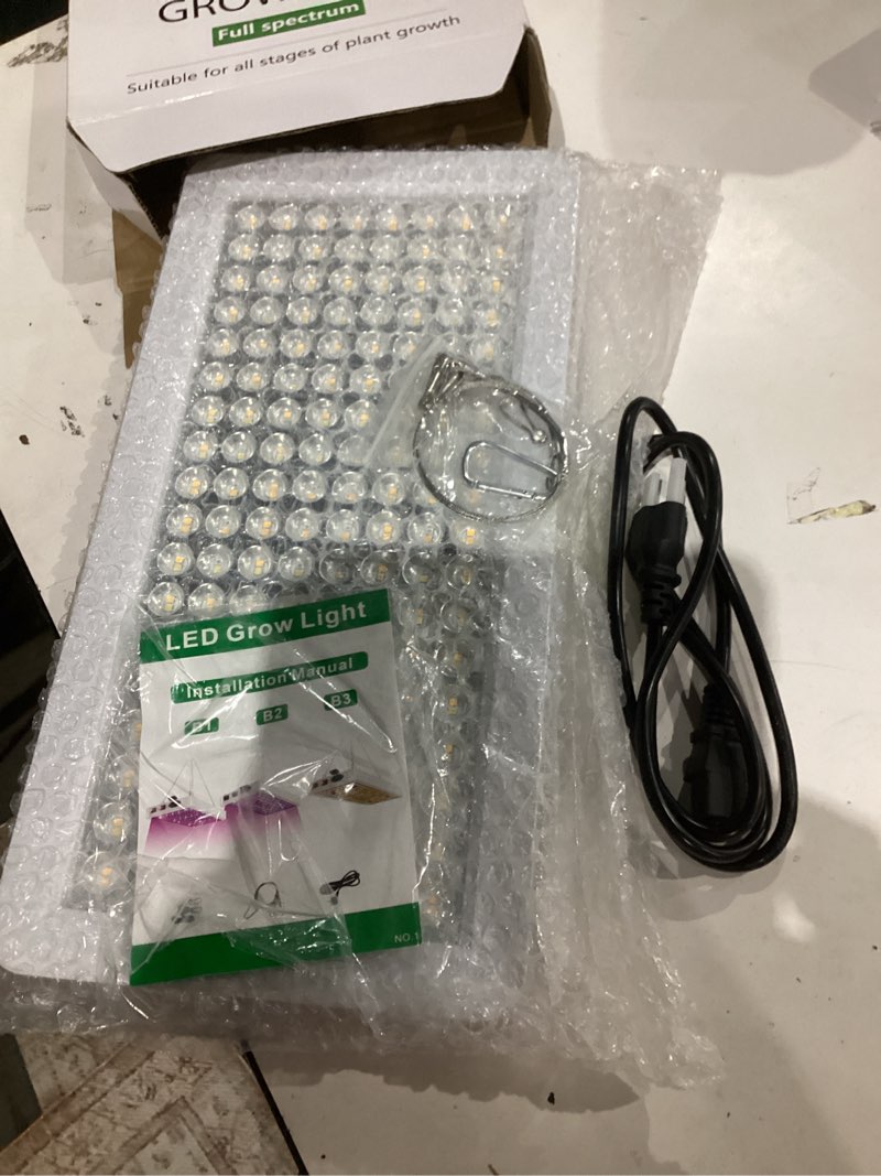 Condition photo showing Good Condition for B2000W LED Plant Grow Light Dimmable,Best Grow Lights for Indoor Plants Full Spectrum, Seed Starting Seedlings Vegetable Hanging Growing Lamps, Double Switch Grow Light for Indoor Plants