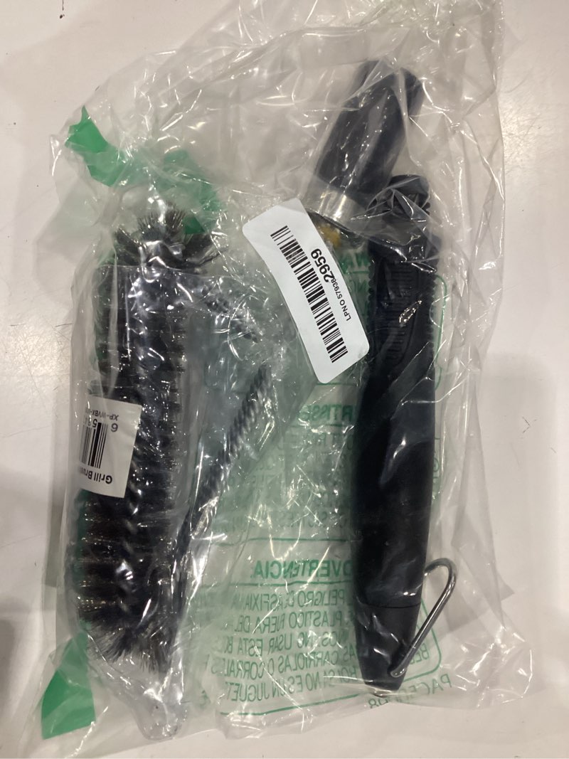 Condition photo showing Good Condition for grillart grill brush and scraper, extra strong bbq cleaner accessories, safe wire bristles barbecue triple scrubbers cleaning brush for gas/charcoal grilling grates, wizard tool br-8115
