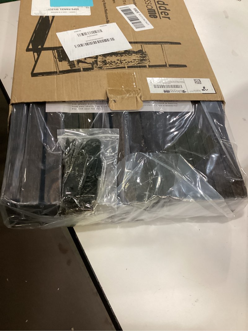 Condition photo showing Good Condition for Blanket Ladder for the Living Room 6-Tier, Wooden Decorative Quilt Holder for Bed room, Wall-Leaning Towel Rack for Bathroom?Rustic Farmhouse Ladders for Display. (Dark Brown)