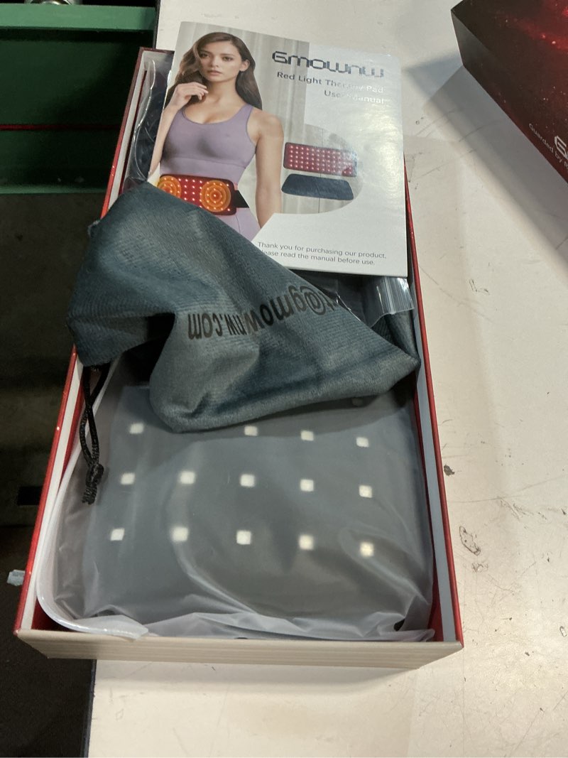 Condition photo showing Good Condition for red light therapy belt, 3 in 1 led bead infrared light therapy for body, wearable wrap with timer for back shoulder waist 660nm red light-therapy & 850nm infrared light device home use (corded)