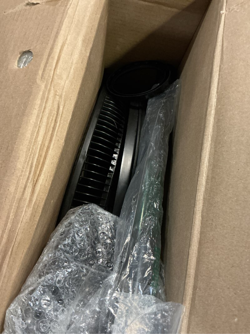 Condition photo showing Good Condition for lasko pedestal fan, oscillating fan for bedroom with adjustable height and 3 cooling speeds, portable, 18", black, 1827