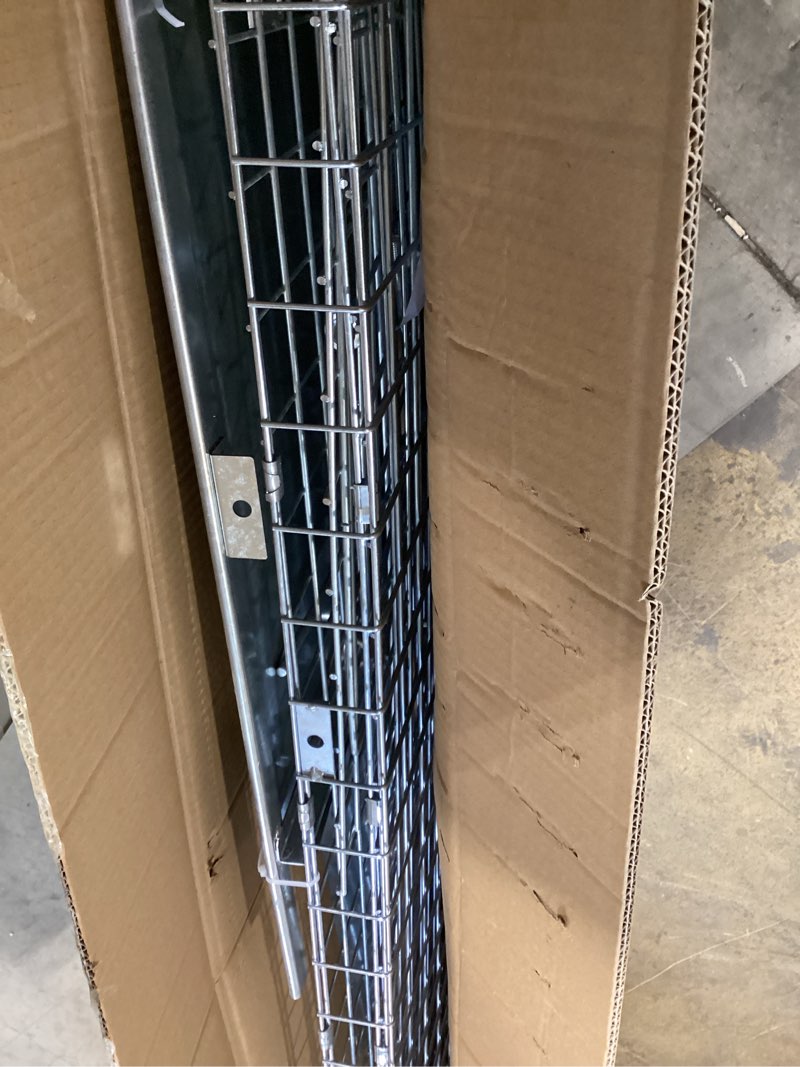 Condition photo showing As Is for 57" large humane live animal trap,collapsible animal catcher cage for large dogs up to 55 pounds,foxes,coyotes,bobcat,similar sized animals