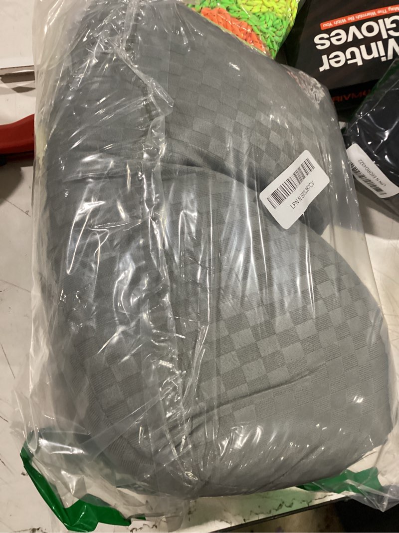 Condition photo showing Good Condition for stuffed donut pillow seat cushion | for tailbone and coccyx pain, hemorrhoids, bed sores, pregnancy, prostate, surgery recovery, sitting pressure relief, for home, office and car (grey)
