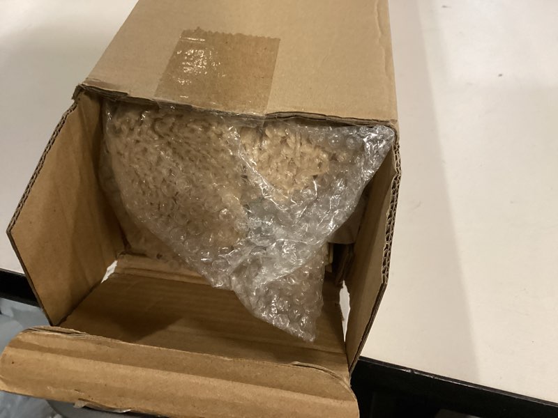 Condition photo showing New/Like New for LazBlinds No Tools No Drill Cordless Bamboo Roman Shades, Privacy Window Treatment, Roll Up Bamboo Blinds for Windows 25'' W x 64'' H, Natural Privacy-natural 25\" W x 64\" H